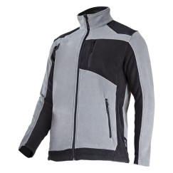 VESTE POLAIRE AVEC RENFORT, GRIS-NOIR, "3XL",CE,LAHTI