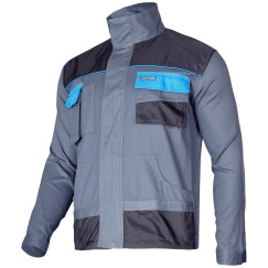 VESTE GRIS-BLEU 100% COTON, 190G/M2, "2L (54)", CE, LAHTI