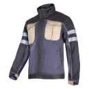 Veste avec reflet . RAYURES, GRIS-NOIR-BEIGE, \"2XL\", CE,LAHTI