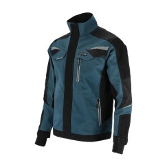 VESTE TURQUOISE-NOIR AVEC INSERTS STRETCH, "2XL", CE,LAHTI