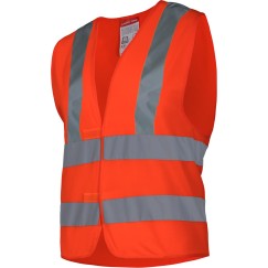 GILET D'AVERTISSEMENT 4 BANDES ORANGE, "2XL", CE, LAHTI