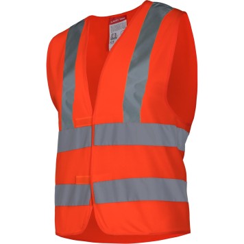 GILET D'AVERTISSEMENT 4 BANDES ORANGE, "2XL", CE, LAHTI