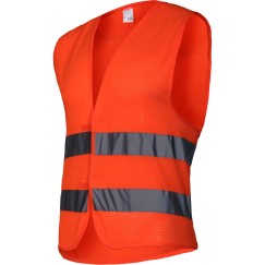 GILET EN MAILLE AVEC BANDES RÉFLÉCHISSANTES ORANGE, "2XL", LAHTI