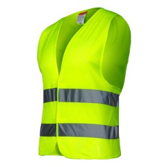 GILET EN MAILLE AVEC BANDES RÉFLÉCHISSANTES JAUNE, "2XL", LAHTI