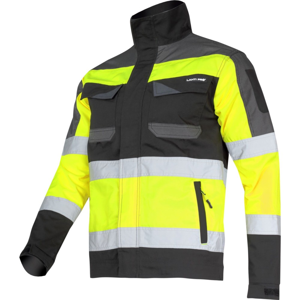 HAUTE VIS. VESTE NOIR-JAUNE, "3XL", CE, LAHTI