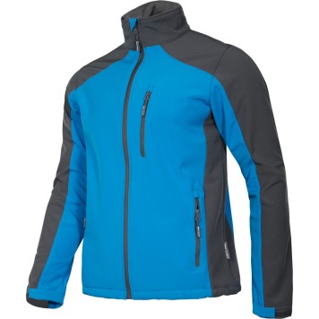 VESTE SOFTSHELL, BLEU ET GRIS, "2XL", CE, LATHI