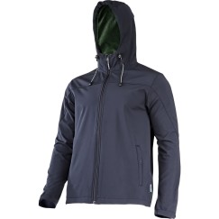 VESTE SOFTSHELL, CAPUCHE, NOIR, "2XL", CE, LAHTI