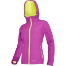 VESTE SOFTSHELL FEMME, CAPUCHE, VIOLET ET VERT, "2XL", CE,LAHTI