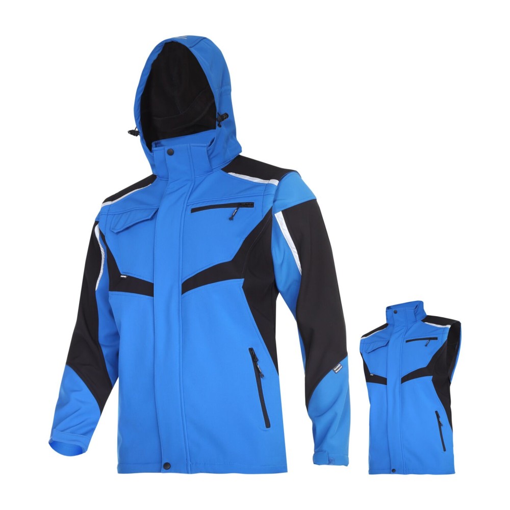 VESTE SOFTSHELL, CAPUCHE, MANCHES AMOVIBLES, "M", CE, LAHTI