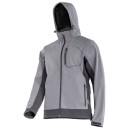 VESTE SOFTSHELL À CAPUCHE, GRIS, TAILLE S, CE, LATHI