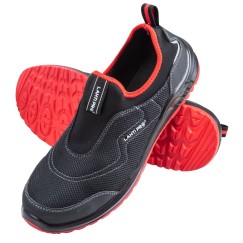 Chaussure de sécurité sans lacet, MAILLE 3D, NOIR-ROUGE,S1P SRC,\\\\\\\\\\\\\\\\\\\\\\\\\\\\\\\\\\\\\\\\\\\\\\\\\\\\\\\\\\\\\\\\