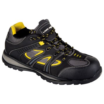 CHAUSSURES, NUBUCK/MESH, NOIR-JAUNE, S1P SRA, "39", CE, LAHTI