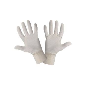 GANTS COTON BEIGE L290310P, 12 PAIRES, "10", CE, LAHTI