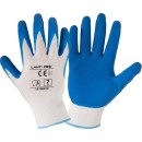 GANTS LATEX BLEU-BLANC L210507P, 12 PAIRES, "7", CE, LAHTI