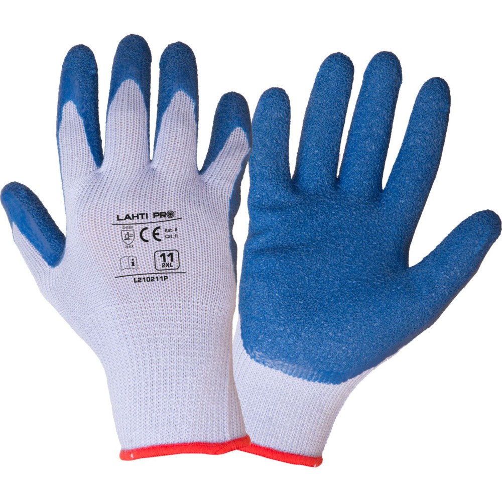 GANTS LATEX BLEU-VIOLET L210208P, 12 PAIRES, "8", CE, LAHTI