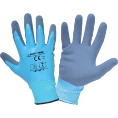 GANTS LATEX BLEU L211907P, CARTE, "7", CE, LAHTI