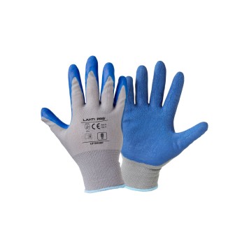 GANTS LATEX BLEU-GRIS L210407P, 12 PAIRES, "7", CE, LAHTI