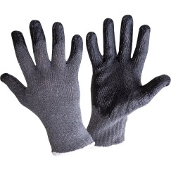 GANTS LATEX GRIS-NOIR L212509P, 12 PAIRES, "9", CE, LAHTI