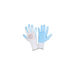 GANTS NITRILE BLANC-BLEU L221606P, CARTE, "6", CE, LAHTI