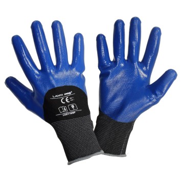 GANTS NITRILE NOIR-PUR. L221108P, 12 PAIRES, "8", CE, LAHTI