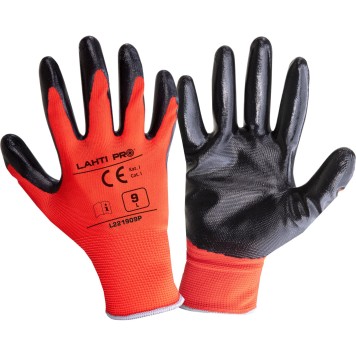 GANTS NITRILE ROUGE-NOIR L221907P, 12PAIRES, "7", CE, LAHTI