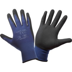 GANTS NITRILE MARINE-NOIR L221307P, CARTE, "7", CE, LAHTI