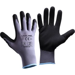 GANTS NITRILE GRIS-NOIR L220608P, CARTE, "8", CE, LAHTI