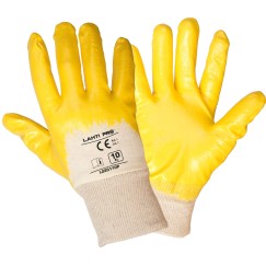 GANTS NITRYL JAUNE-BLANC L220108P, "8", CE, LAHTI