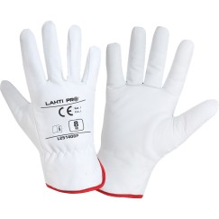 GANTS HIVER CHÈVRE BLANC L251408P, CARTE, "8", CE, LAHTI