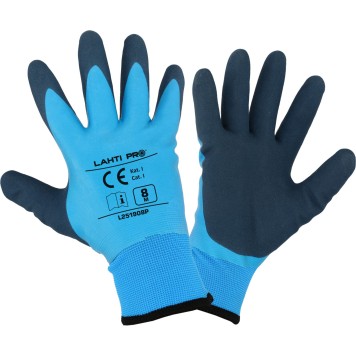 GANTS HIVER BLEU L251908P, CARTE, "8", CE, LAHTI