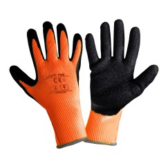 GANTS HIVER ORANGE POLY. L250808P, 12 PAIRES, "8", CE,LAHTI