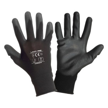 GANTS PU NOIR L230510P, 12 PAIRES, "10", CE, LAHTI