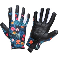 GANTS CUIR CHÈVRE FLEURS L272607P, CARTE, "7", CE, LAHTI