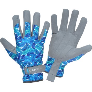 GANTS SYNTHÈSE. FLEURS EN CUIR L272709P, CARTE, "9", CE, LAHTI