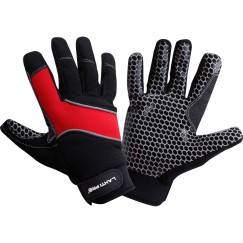 GANTS ANTIDÉRAPANTS NOIR-ROUGE L281108P, CARTE, "8", CE, LAHTI