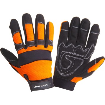 GANTS MECH. NOIR-ORANGE L280508P, CARTE, "8", CE, LAHTI