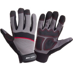 GANTS MECH. NOIR-GRIS L280908P, CARTE, "8", CE, LAHTI