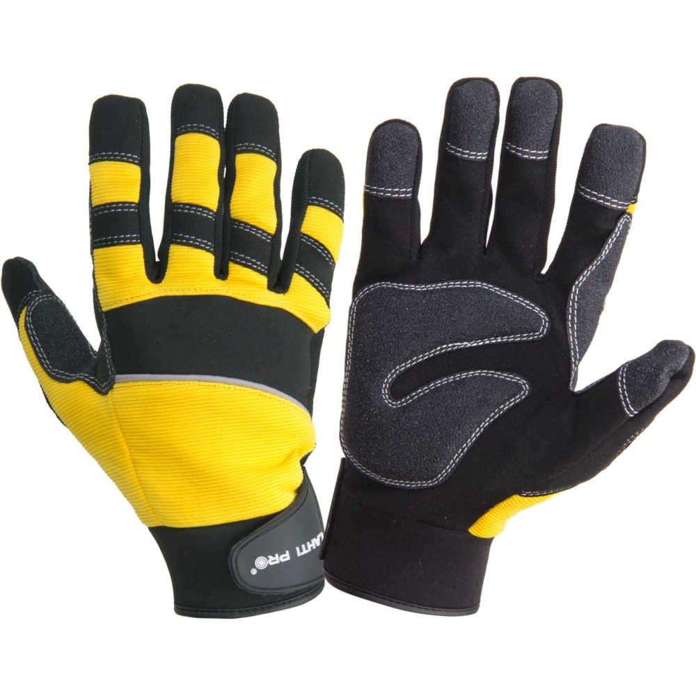 GANTS MECH. NOIR-JAUNE L280809P, CARTE, "9", CE, LAHTI