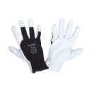 GANTS CUIR DE CHÈVRE NOIR L271608P, CARTE, "8", CE, LAHTI