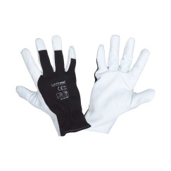 GANTS CUIR DE CHÈVRE NOIR L271610P, CARTE, "10", CE, LAHTI