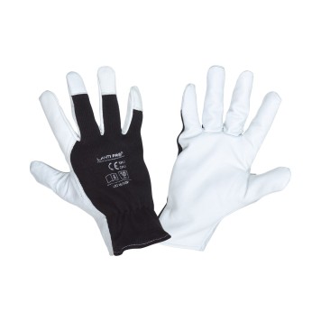 GANTS CUIR DE CHÈVRE NOIR L271611P, CARTE, "11", CE, LAHTI