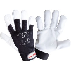 GANTS CUIR DE CHÈVRE NOIR L273009P, CARTE, "9", CE, LAHTI