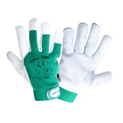 GANTS CUIR DE CHÈVRE VERT L273108P, CARTE, "8", CE, LAHTI