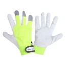 GANTS CUIR DE CHÈVRE JAUNE L272308P, CARTE, "8", CE, LAHTI