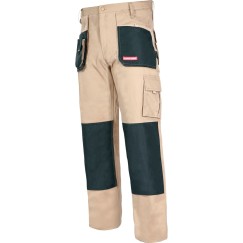 Pantalon de travail, BEIGE, 100% COTON, \\\"2L (54)\\\", CE, LAHTI