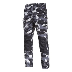 Pantalon de travail, COMBATS, CAMOUFLAGE GRIS, RENFORTS,\\\"XL\\\",CE,LAHTI