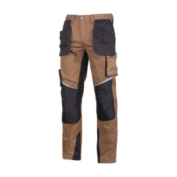 Pantalon de travail MARRON-NOIR, \\\"L\\\", CE, LAHTI