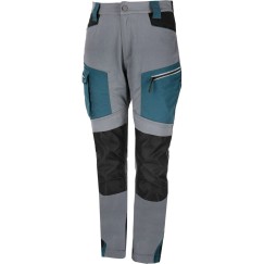 Pantalon de travail FEMME GRIS-NOIR-TURQUOISE, \\\"2XL\\\", CE, LAHTI