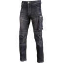 Pantalon de travail JEANS, NOIR, STRETCH, RENFORTS,\\\"3XL\\\",CE,LAHTI