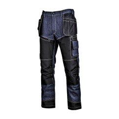 Pantalon de travail JEAN, BLEU, AVEC RENFORTS, \\\"XL\\\", CE, LAHTI